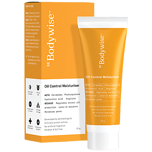 Bodywise Oil Control Moisturiser - Minimises Pores, 50 g