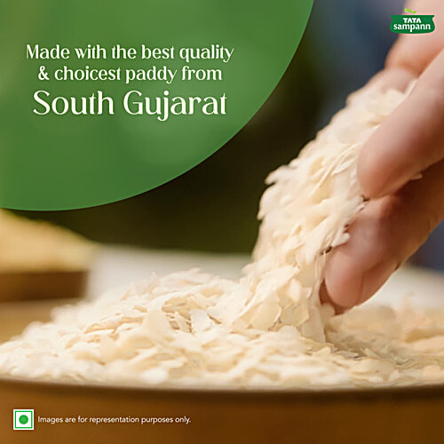 Tata Sampann Popular Poha, 500 g  High in Fibre