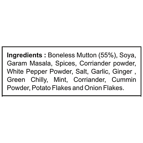 Danish Mutton Seekh Kabab - Halal Product, No Added Colours, Ready To Cook, 500 g