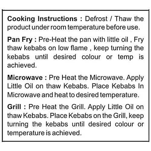 Danish Mutton Tandoori Seekh Kabab - Halal Product, No Added Colours, Ready To Cook, 500 g