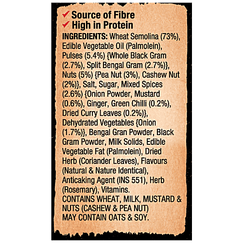 Kellogg's Upma - Nuttty Rava, Real Grains, Cashews, Peanuts & Pulses, Super Saver Pack, 260 g  