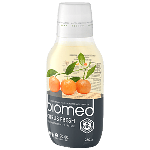 Buy Biomed Foam Mouthwash Citrus Fresh, Complete Care, Natural Online