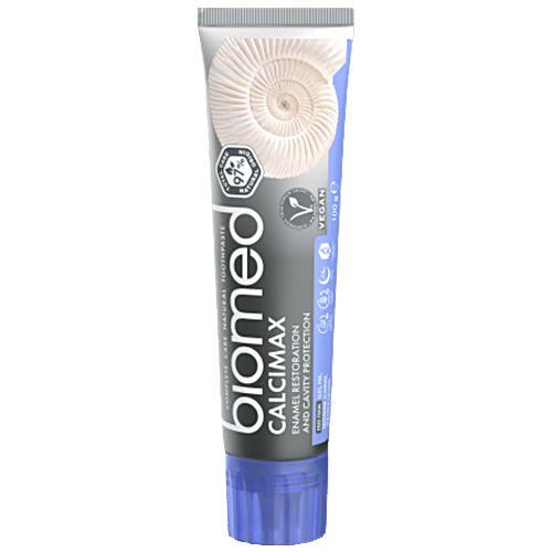 Biomed Calcimax Toothpaste - Enamel Restoration & Cavity Protection, Complete Care, Natural, 100 g