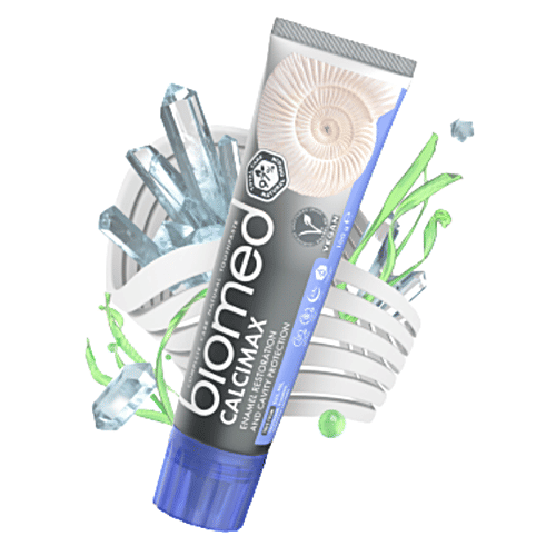 Biomed Calcimax Toothpaste - Enamel Restoration & Cavity Protection, Complete Care, Natural, 100 g