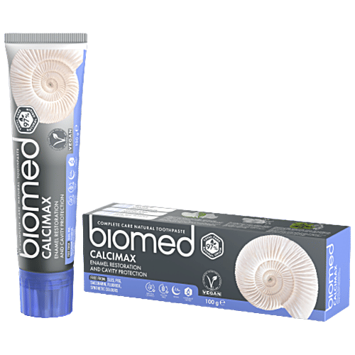 Biomed Calcimax Toothpaste - Enamel Restoration & Cavity Protection, Complete Care, Natural, 100 g