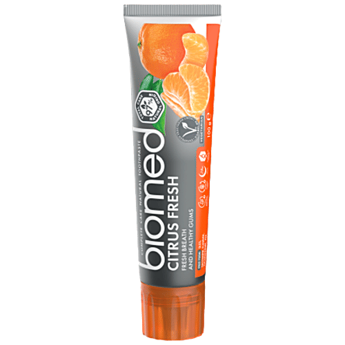 Biomed Toothpaste - Citrus Fresh, Fresh Breath & Healthy Gums, Complete Care, Natural, 100 g