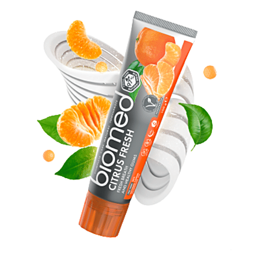 Biomed Toothpaste - Citrus Fresh, Fresh Breath & Healthy Gums, Complete Care, Natural, 100 g