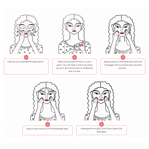 Varaasa Safranyam Saffron Light Facial Halo - Glow Boosting & Brightening Face Oil, 30 ml