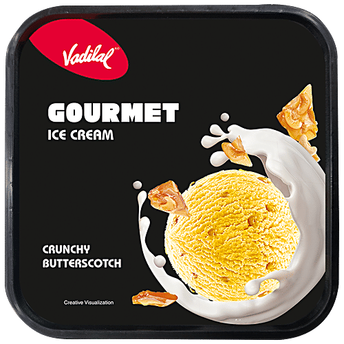 Buy VADILAL Gourmet Ice Cream Butter Scotch, Crunchy, Rich & Creamy