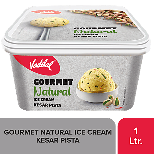 Buy VADILAL Gourmet Ice Cream Kesar Pista, Natural & Rich Online at