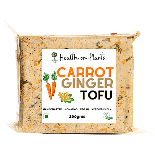Health on Plants Carrot Ginger Tofu - Vegan, Keto-friendly, 200 g  