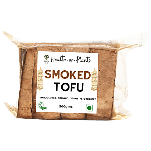 Health on Plants Smoked Tofu - Handcrafted, Non GMO, Vegan, Keto-friendly, 200 g  