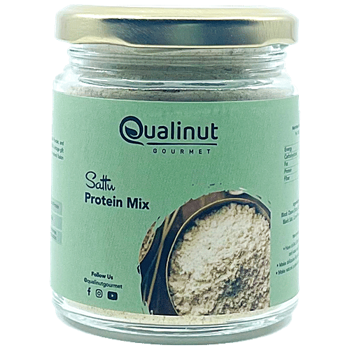 Qualinut Gourmet Sattu Protein Mix - Fibre Rich, 100 g  