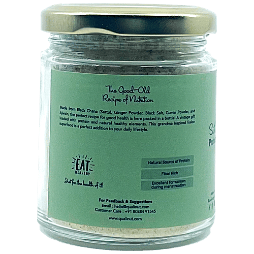 Qualinut Gourmet Sattu Protein Mix - Fibre Rich, 100 g  