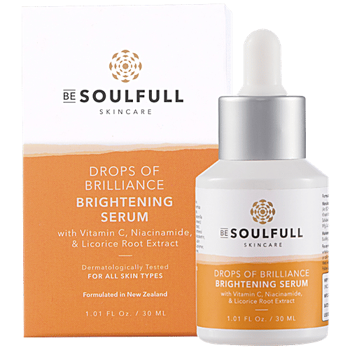 Buy Be Soulfull Brightening Serum With Vitamin C, Niacinamide