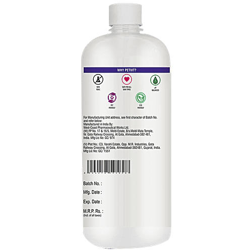 Petvit Anti Itch Shampoo - Lemongrass & Tea Tree, Reduces Skin Irritation, For Dogs, Cats, 1 L  