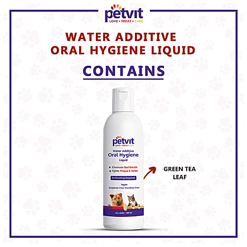 Buy Petvit Oral Hygiene Liquid Water Additives, Eliminates Bad Breath
