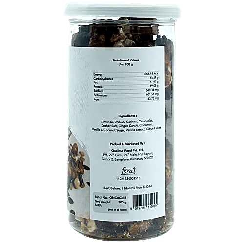 Buy Qualinut Gourmet Cacao Nibs Antioxidant Trail Mix Loaded With