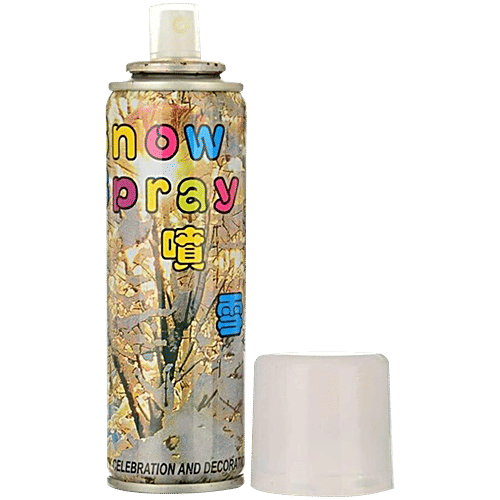 Creative Space Snow Spray, Snow Like Foam Spray - For New Year Party & Birthday Celebrations, 1 pc  Fun Party Spray
 Decorative Snow Effect
