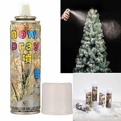 Creative Space Snow Spray, Snow Like Foam Spray - For New Year Party & Birthday Celebrations, 1 pc  Fun Party Spray
 Decorative Snow Effect