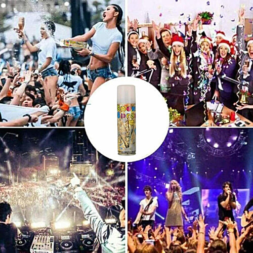 Creative Space Snow Spray, Snow Like Foam Spray - For New Year Party & Birthday Celebrations, 1 pc  Fun Party Spray
 Decorative Snow Effect