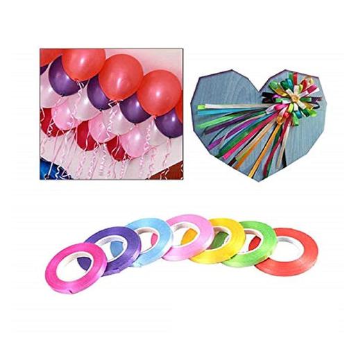 Creative Space Curling Ribbons - For Balloon Strings & Wall Decorations,  Multicolour, 2 pcs