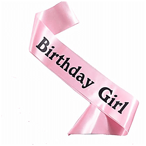 Creative Space Birthday Girl Sash Ribbon - Party Prop, 1 pc  