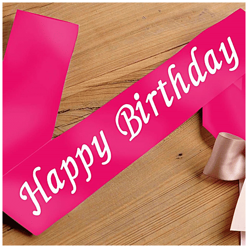 Creative Space Birthday Girl Sash Ribbon - Party Prop, 1 pc  