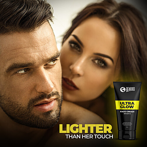 Beardo Ultraglow All In One Face Cream - SPF 30, Skin Brightening, Dark Spot Reduction, For Men, 60 g