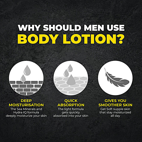 Beardo Ultraglow Body Lotion - Intense Hydration, Moisturises & Repairs Dry Skin, For Men, 250 ml  