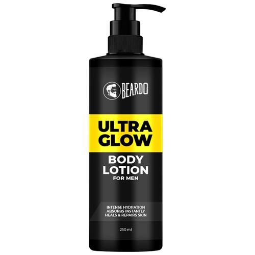 Beardo Ultraglow Body Lotion - Intense Hydration, Moisturises & Repairs Dry Skin, For Men, 250 ml  