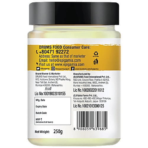 Epigamia Buttery Spread With Roasted Garlic & Herbs - Omega 3 Rich, Tangy Flavour, 250 g