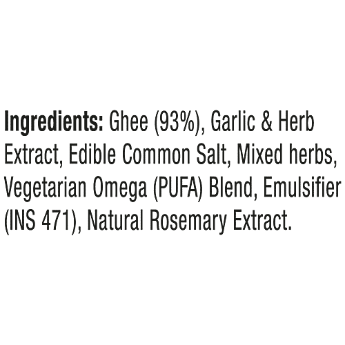 Epigamia  Buttery Spread With Roasted Garlic & Herbs - Omega 3 Rich, Tangy Flavour, 125 g  