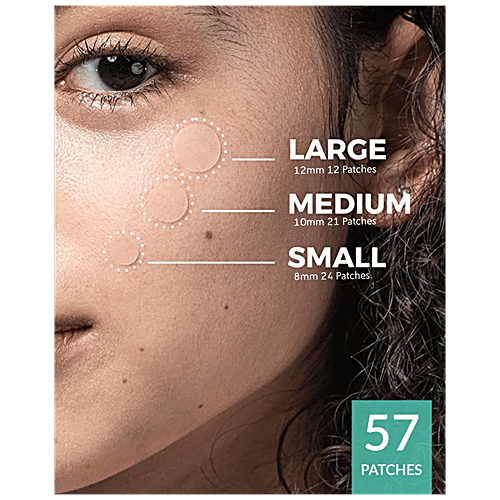 PRIVEDA Spot Clearing Dots - Acne Pimple Patch, Great For Day & Night Use, Drug-free & Non-drying, 57 pcs  