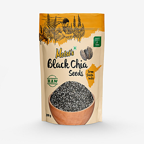 Buy Molsi's Black Chia Seeds Rich Omega3 Fatty Acids & Calcium