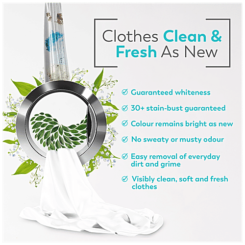 Brand Nourish's Pure Advance Care Liquid Detergent - 2X Active Power Of Bio-Enzymes, Stain Buster, Everlasting Bloom, 500 ml Bottle 