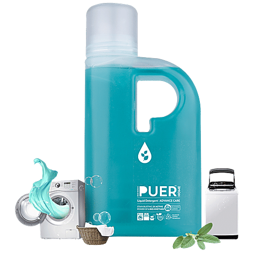 Brand Nourish's Pure Advance Care Liquid Detergent - 2X Active Power Of Bio-Enzymes, Stain Buster, Everlasting Bloom, 500 ml Bottle 