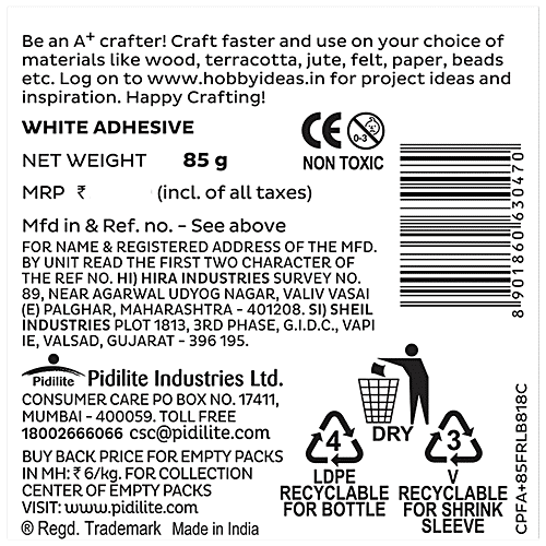 Buy Fevicol A+ Craft Glue For Decorations & Projects Online at Best