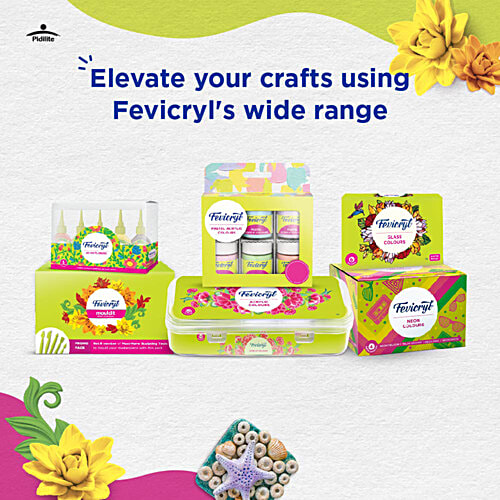 Fevicryl Mould It Clay - Clay Set For Modelling & Sculpting, Quick Air Dry Clay For Art & Craft, 900 g  Create Murals, 3D Art, Sculptures & Home Decor, Gift For Artists, Students, Children