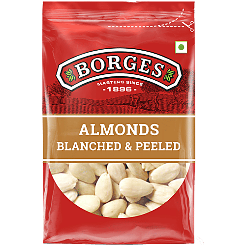 Borges Almonds - Blanched & Peeled, Wholesome Nutrition, 400 g  