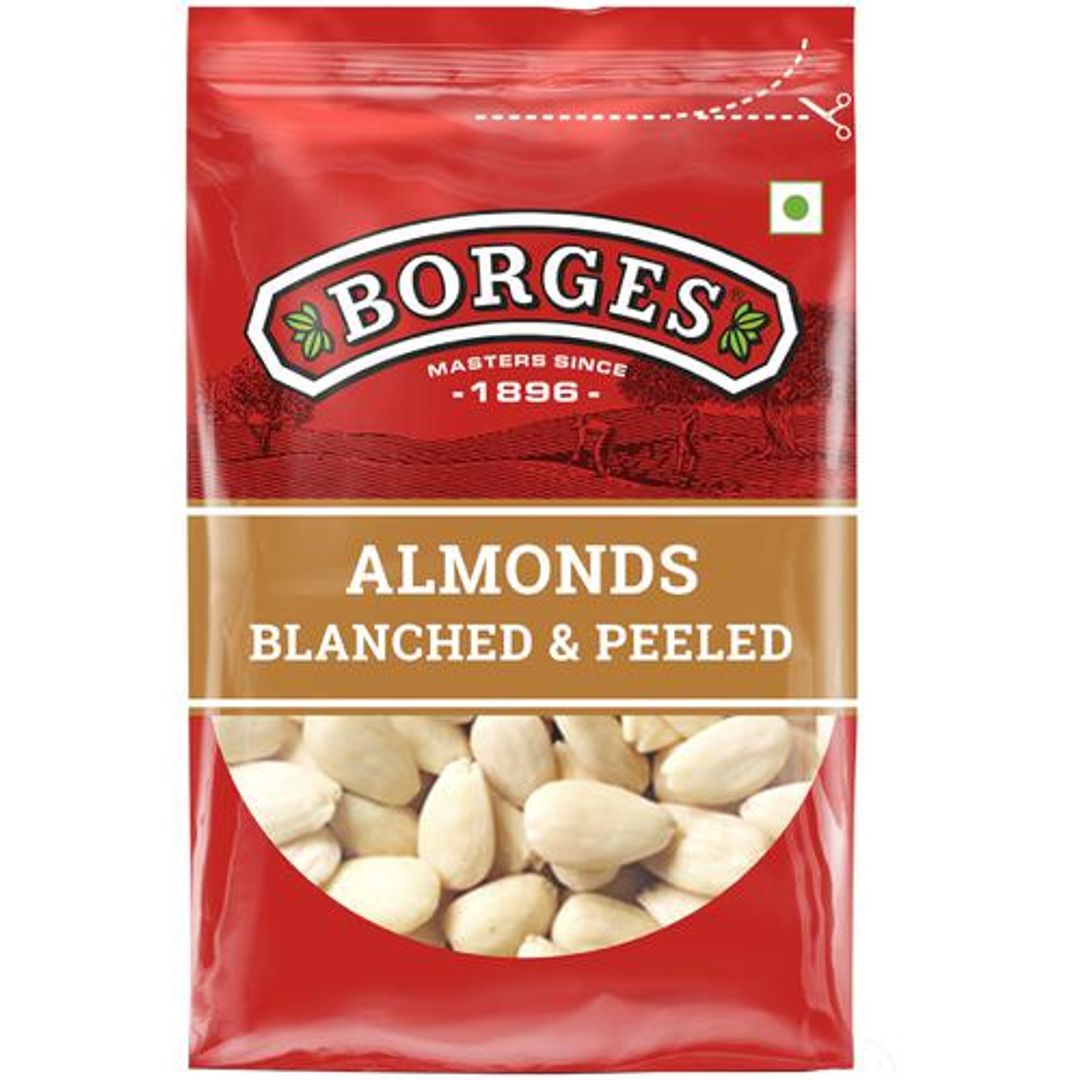BORGES Almonds - Blanched & Peeled, Wholesome Nutrition, 400 g 