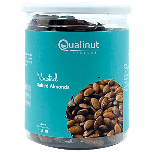 Buy Qualinut Gourmet Roasted Salted Almonds Rich In Protein, Reduces