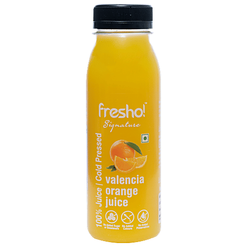Buy Fresho Signature Valencia Orange Juice ColdPressed, No Added
