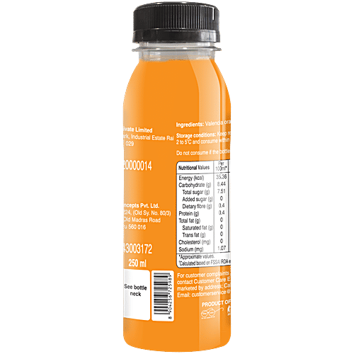 fresho! Signature Valencia Orange Juice - Cold Pressed, 250 ml