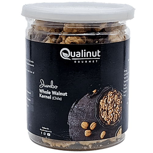 Qualinut Gourmet Jumbo Whole Walnut Kernel - Chile, Good For Gut, Promotes Heart Health, 200 g  