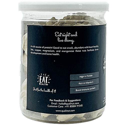 Qualinut Gourmet Jumbo Plain Cashews - High In Protein, Rich In Vitamin E, Boosts Immune System, 250 g  