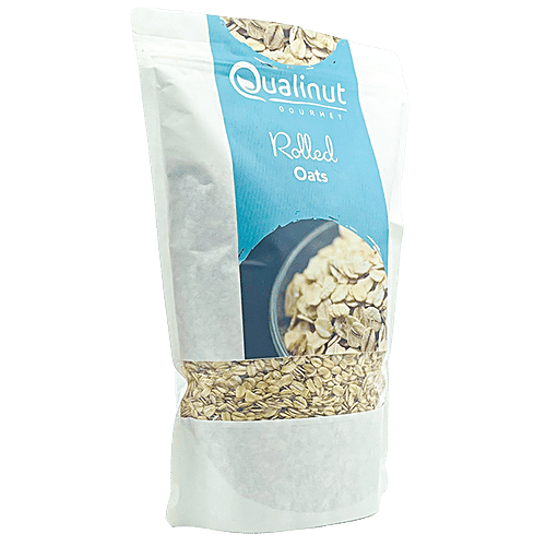 Qualinut Gourmet Rolled Oats - Lowers Cholesterol, For Weight Management, 1 kg  
