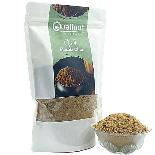 Qualinut Gourmet Gud Masala Chai - Rich in Iron & Minerals, Boosts Immunity, 500 g