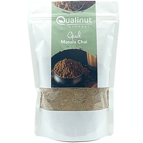 Qualinut Gourmet Gud Masala Chai - Rich in Iron & Minerals, Boosts Immunity, 500 g
