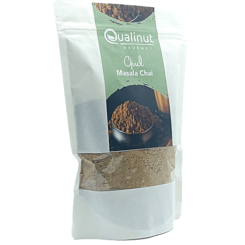 Qualinut Gourmet Gud Masala Chai - Rich in Iron & Minerals, Boosts Immunity, 500 g